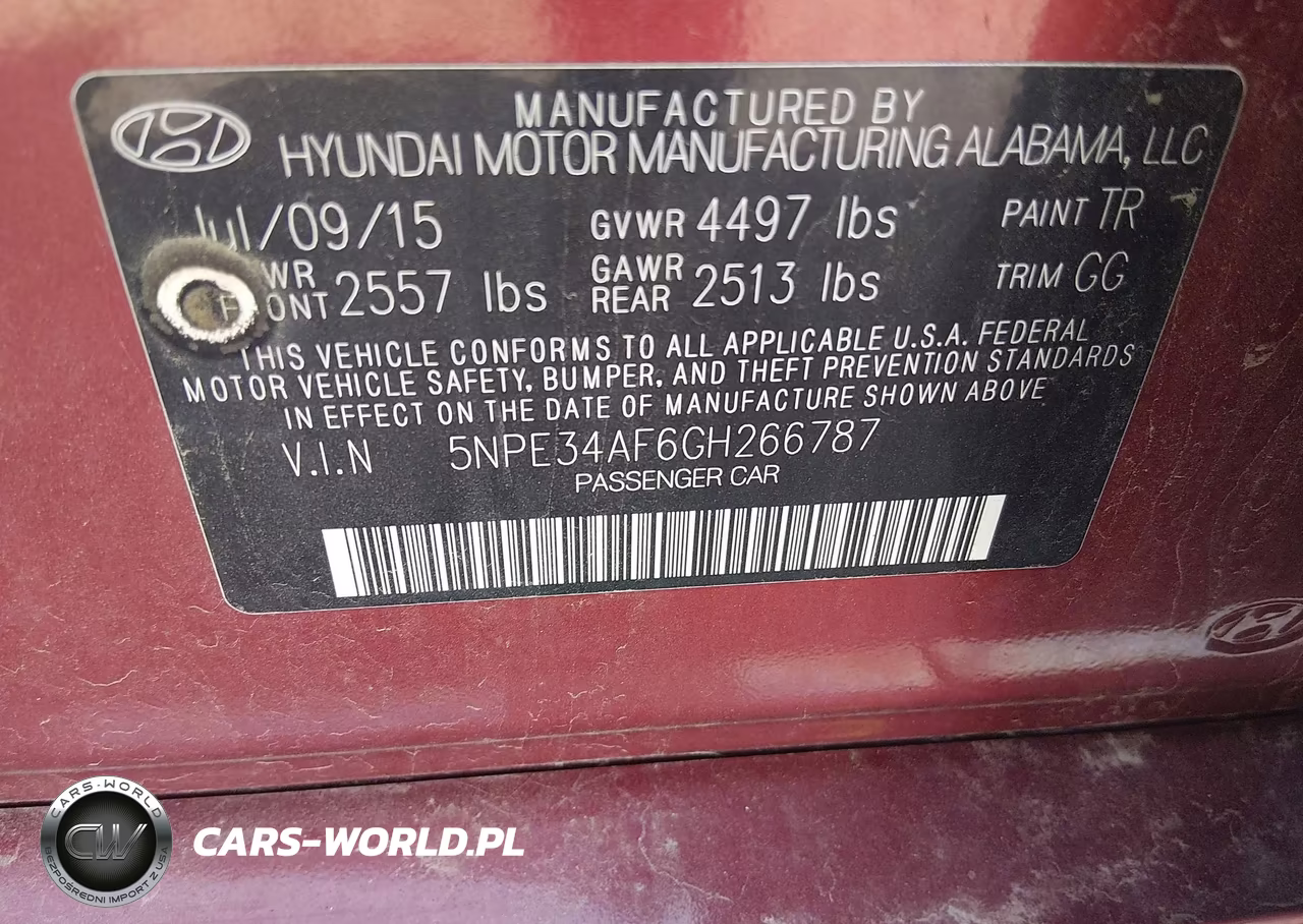 2016 Hyundai Sonata Sport VIN:5NPE34AF6GH266787 - 9