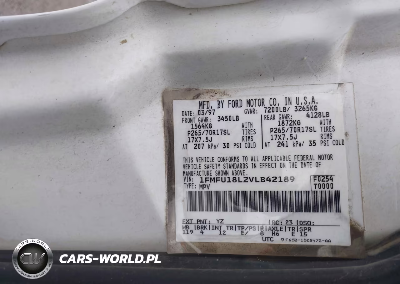 1997 Ford Expedition Eddie Bauer-Xlt VIN:1FMFU18L2VLB42189 - 9