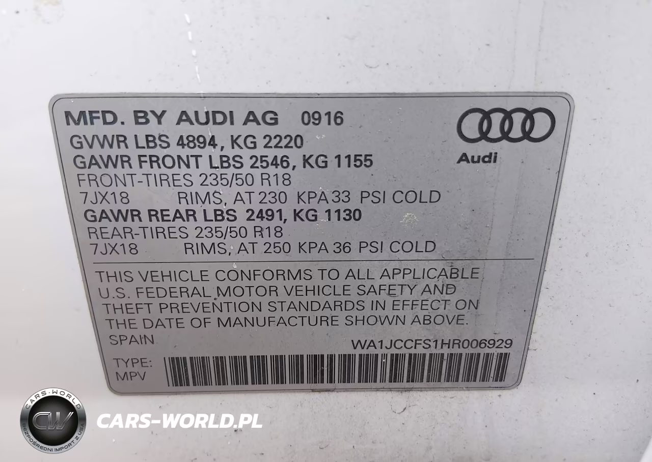 2017 Audi Q3 2.0T Premium VIN:WA1JCCFS1HR006929 - 9