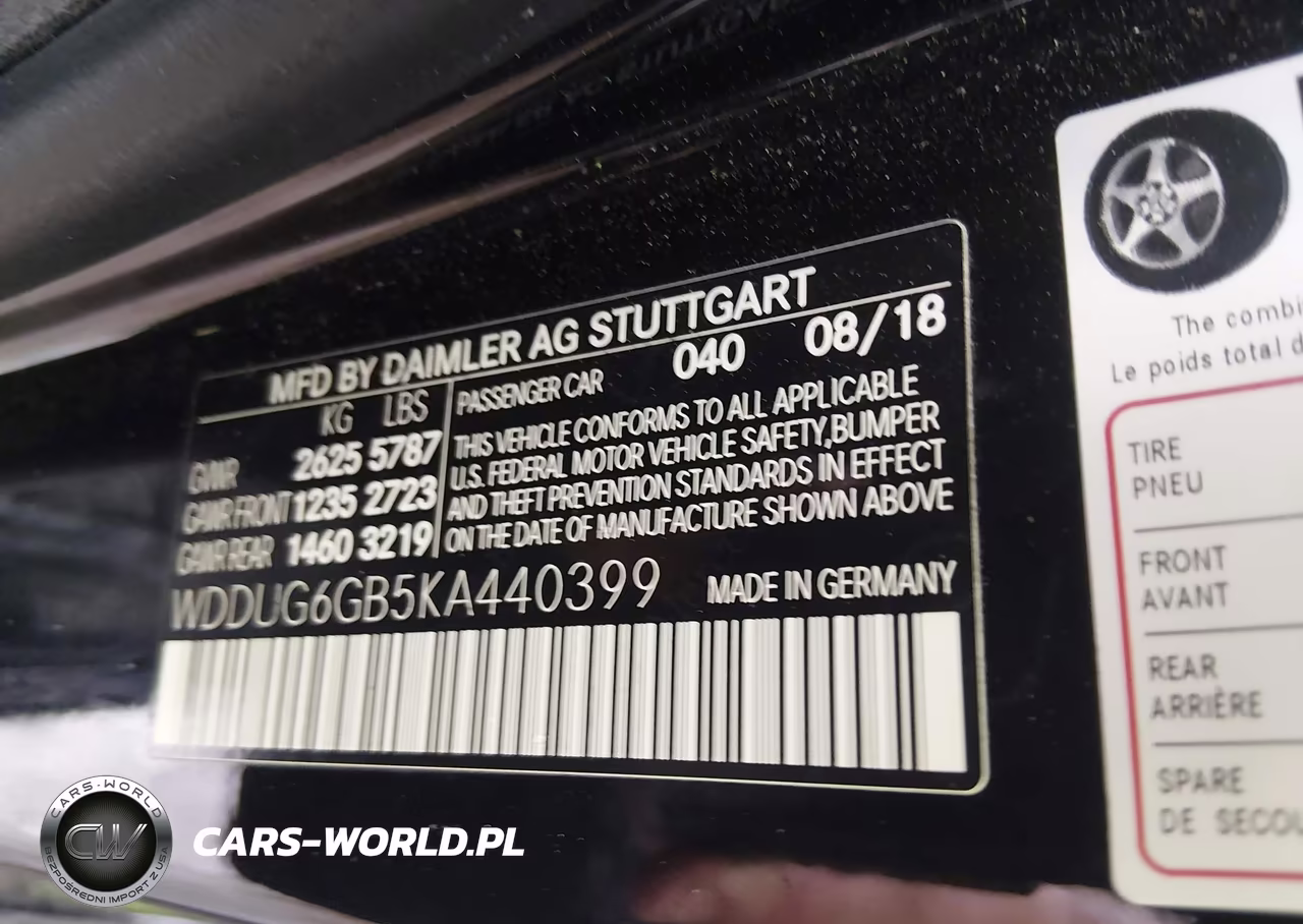 2019 Mercedes-Benz S 450 VIN:WDDUG6GB5KA440399 - 9