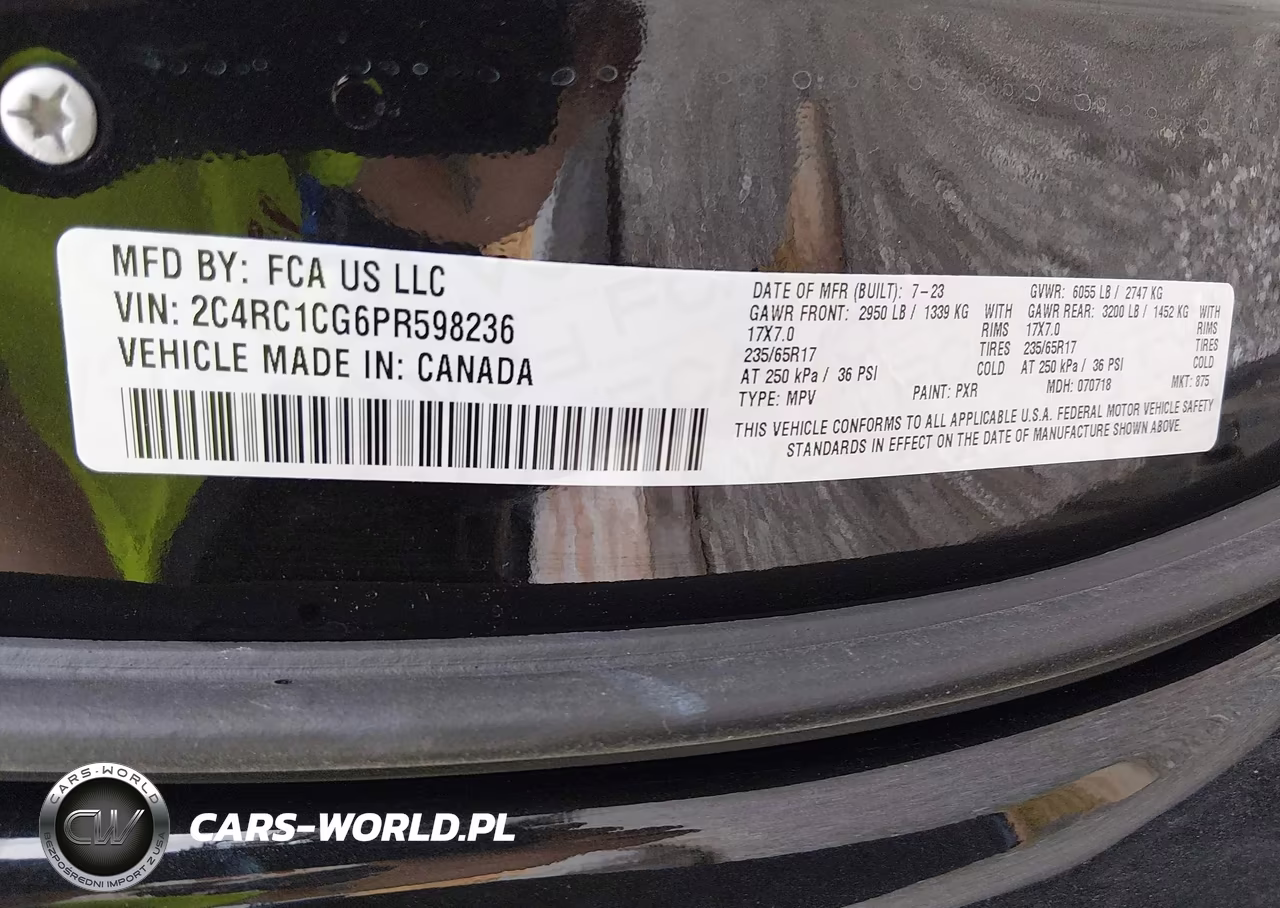 2023 Chrysler Voyager Lx VIN:2C4RC1CG6PR598236 - 9