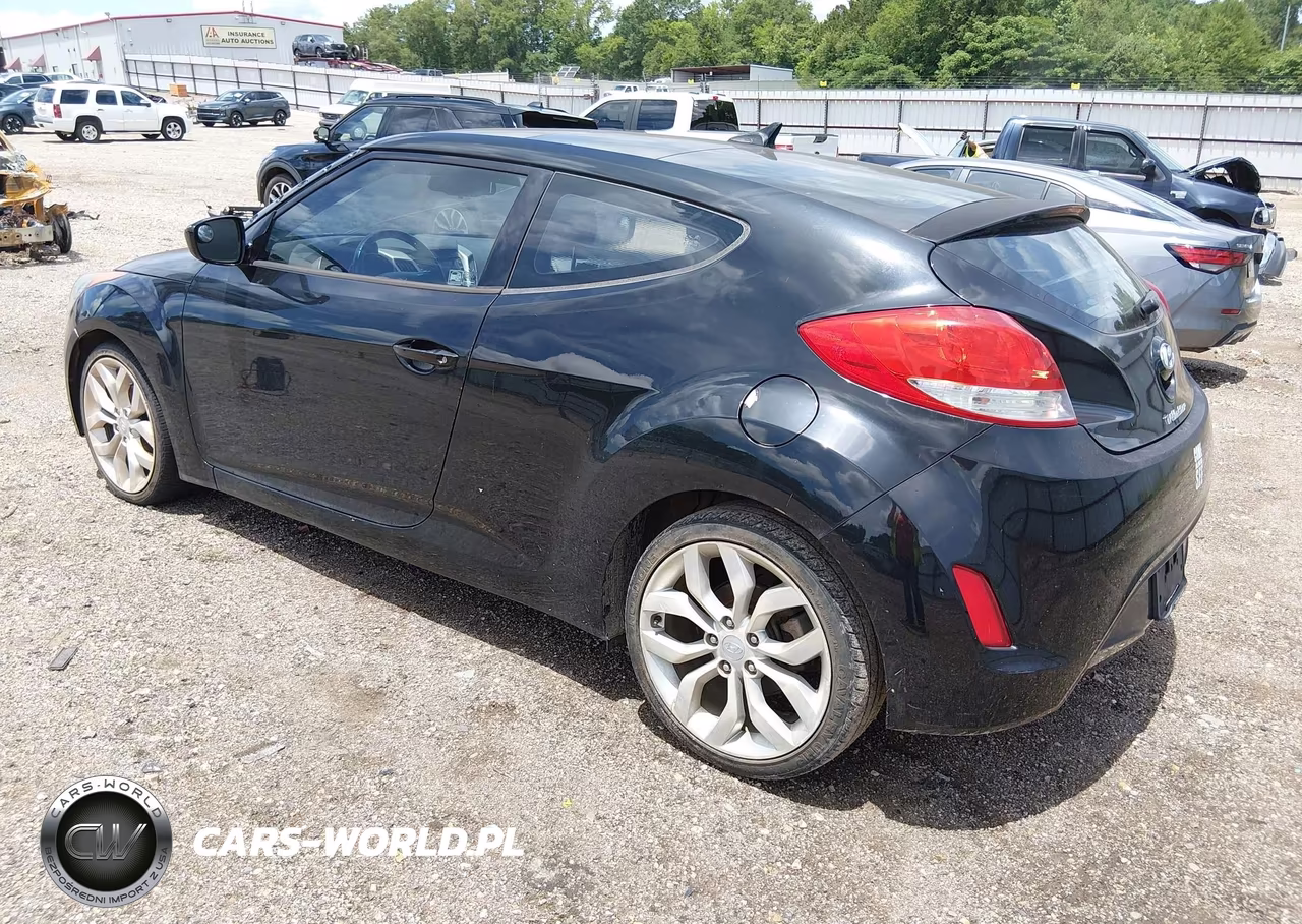 2013 Hyundai Veloster Base W-Black VIN:KMHTC6AD7DU167877 - 3