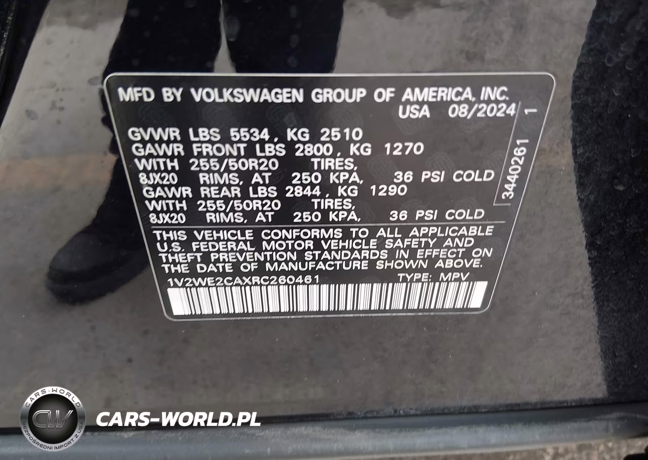 2024 Volkswagen Atlas Cross Sport 2.0T Se W-Technology VIN:1V2WE2CAXRC260461 - 9