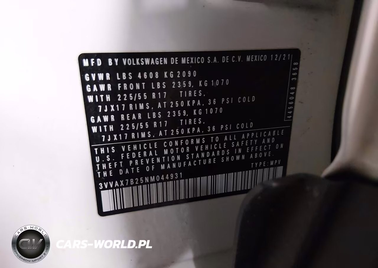 2022 Volkswagen Taos 1.5T S VIN:3VVAX7B25NM044931 - 9