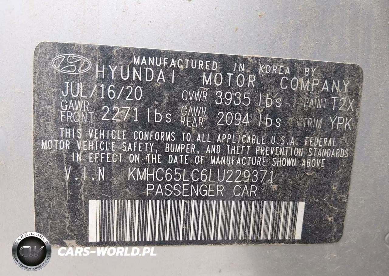 2020 Hyundai Ioniq Hybrid Blue VIN:KMHC65LC6LU229371 - 9