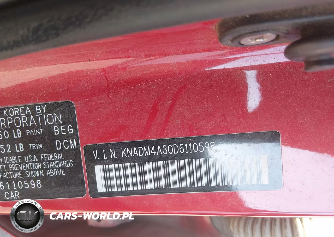 2013 Kia Rio Lx VIN:KNADM4A30D6110598 - 9