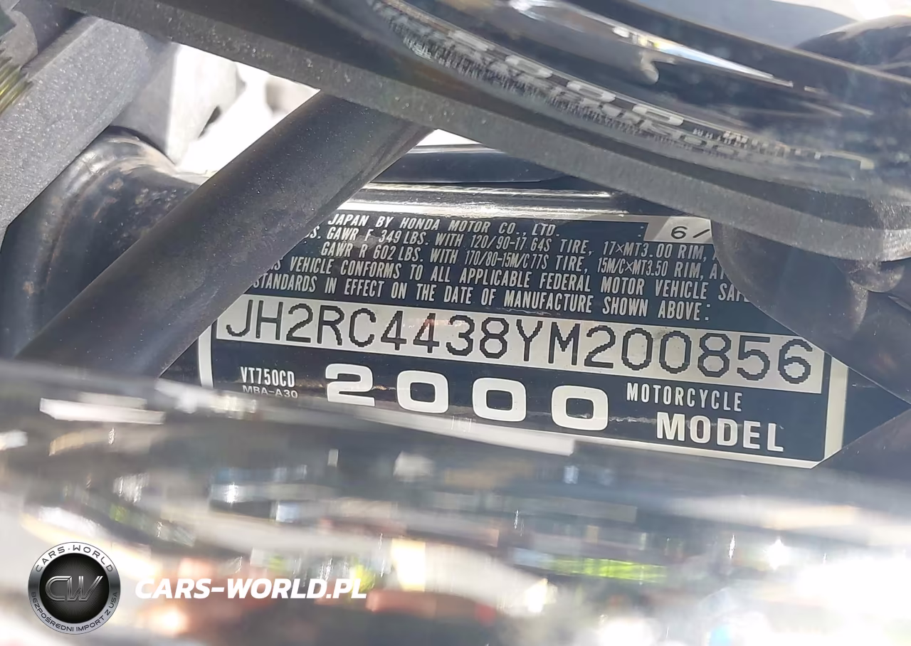 2000 Honda Vt750 Cd VIN:JH2RC4438YM200856 - 10