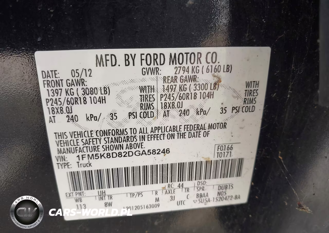 2013 Ford Explorer Xlt VIN:1FM5K8D82DGA58246 - 9
