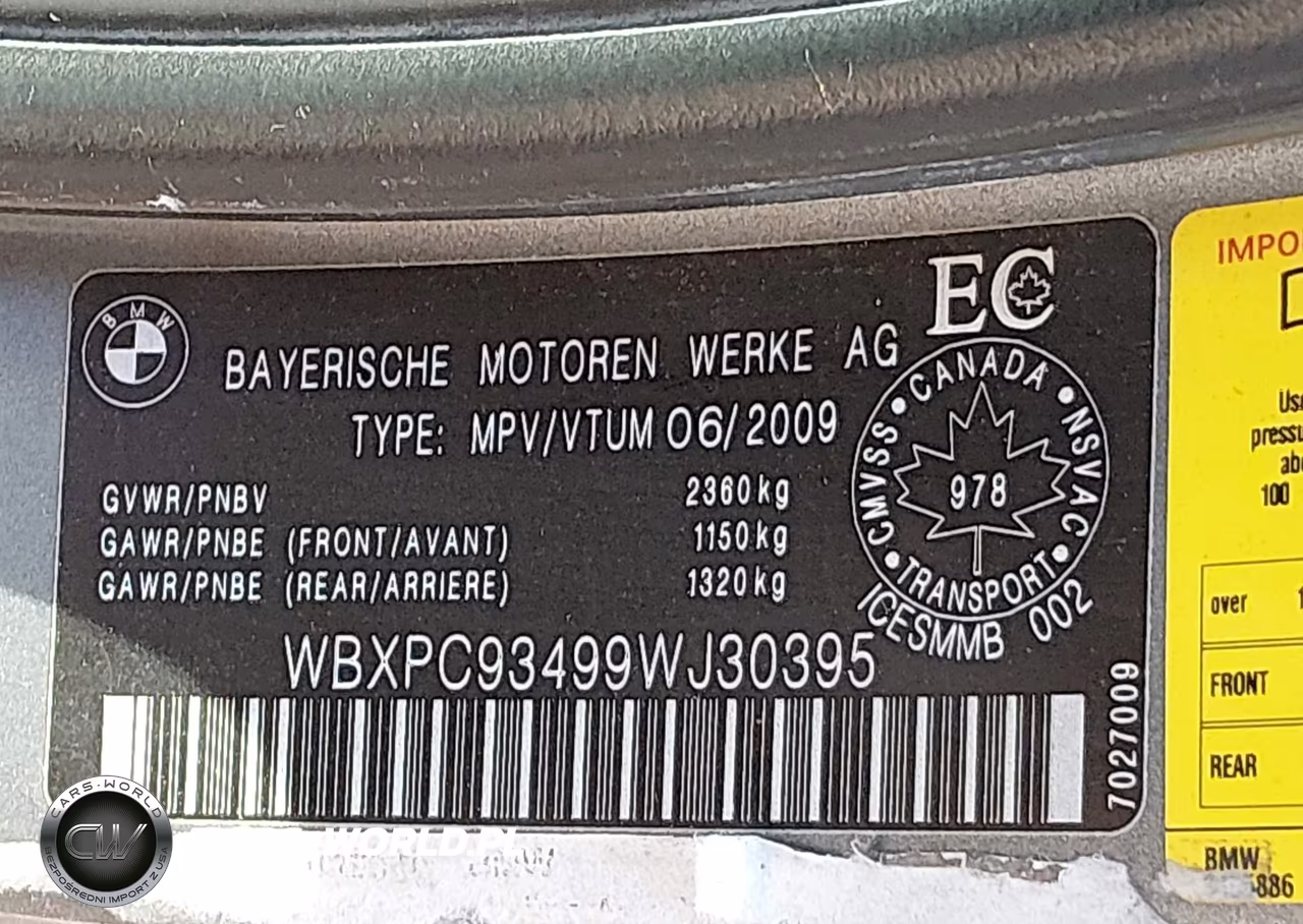 2009 BMW X3 xDrive30I VIN:WBXPC93499WJ30395 - 9