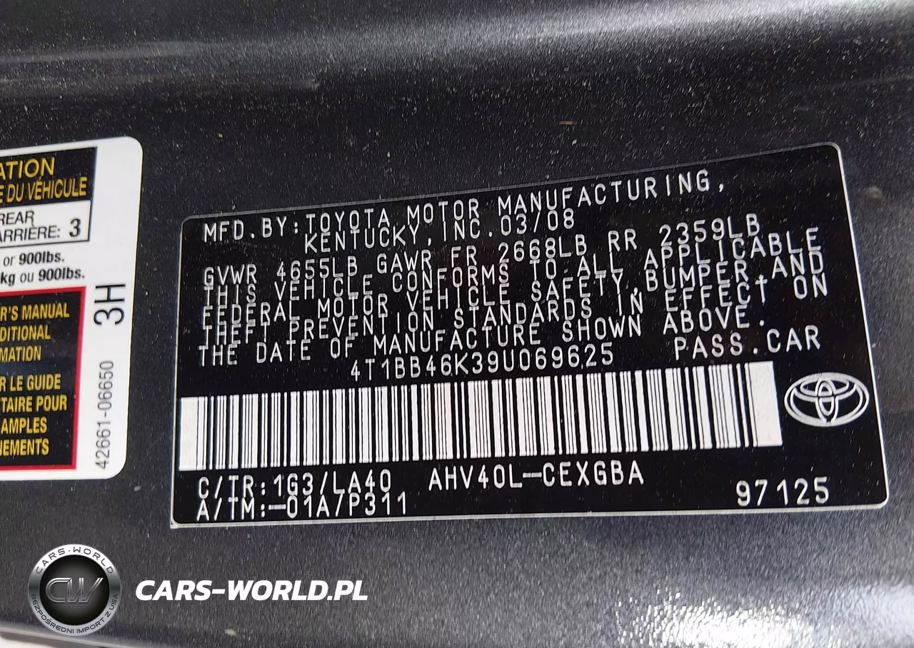 2009 Toyota Camry Hybrid VIN:4T1BB46K39U069625 - 9