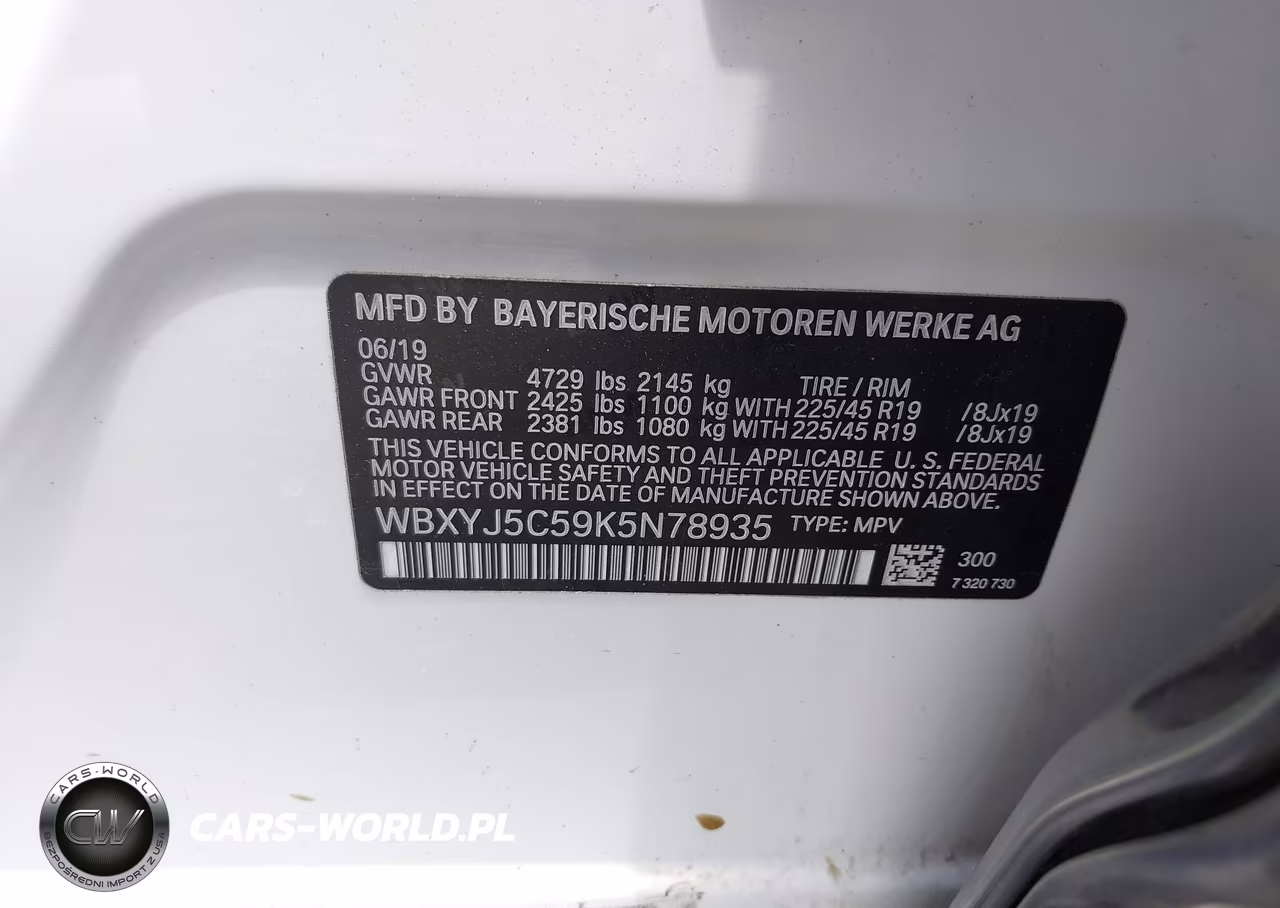 2019 BMW X2 xDrive28I VIN:WBXYJ5C59K5N78935 - 9