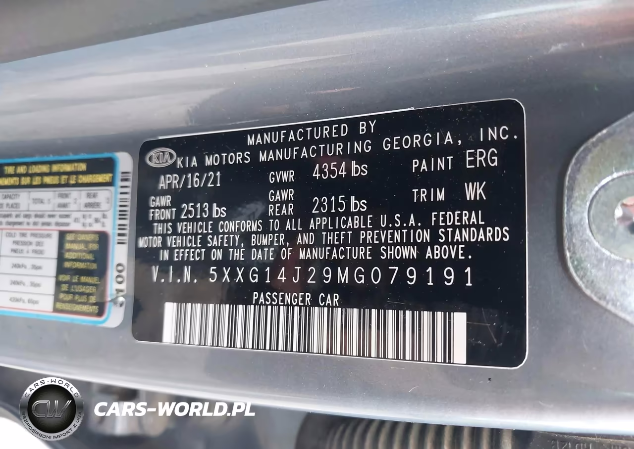 2021 Kia K5 Lxs VIN:5XXG14J29MG079191 - 9