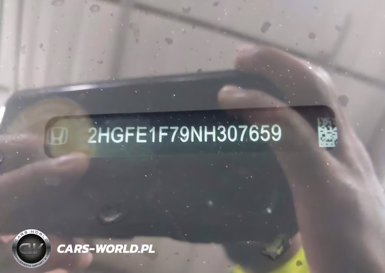 2022 Honda Civic Ex VIN:2HGFE1F79NH307659 - 9