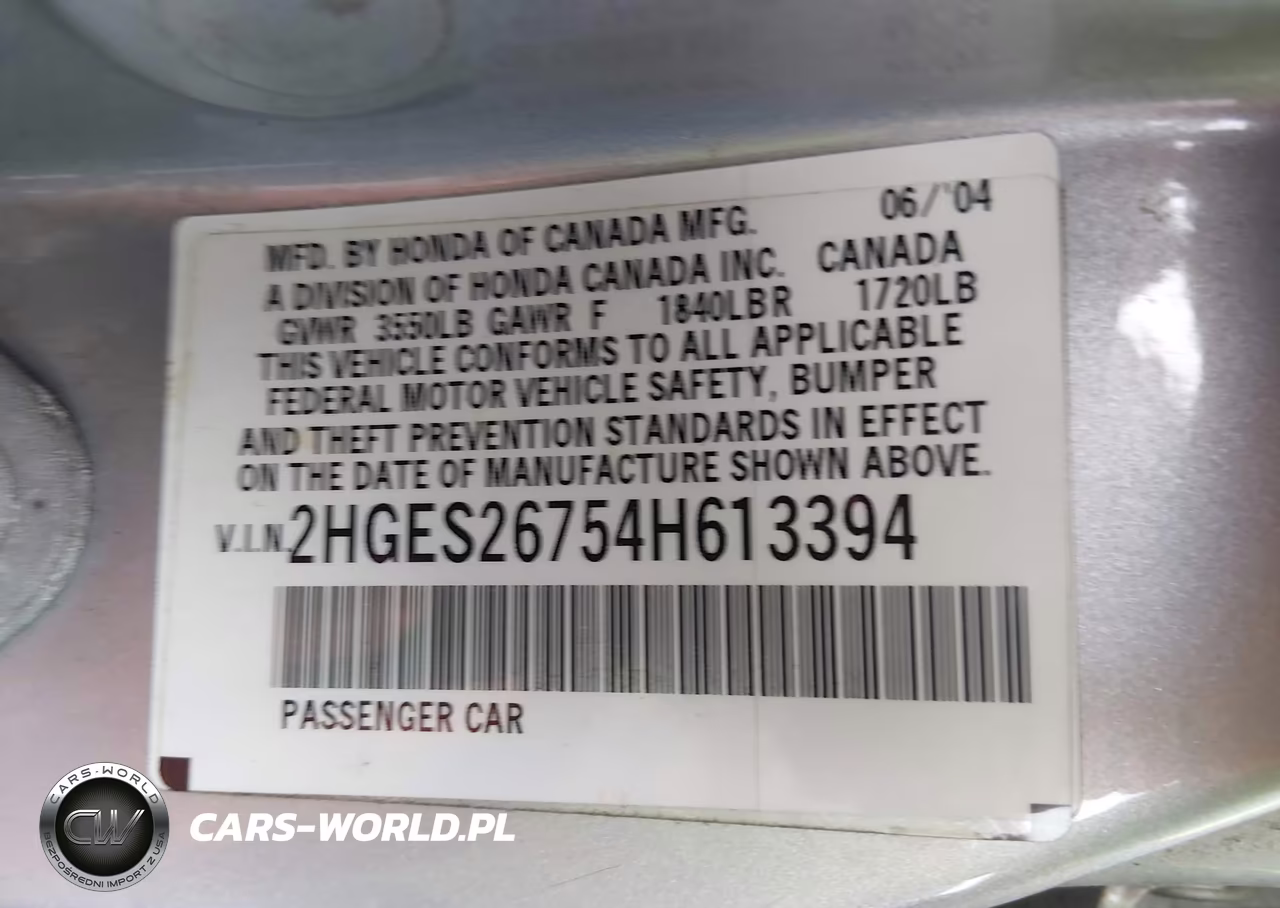 2004 Honda Civic Ex VIN:2HGES26754H613394 - 9