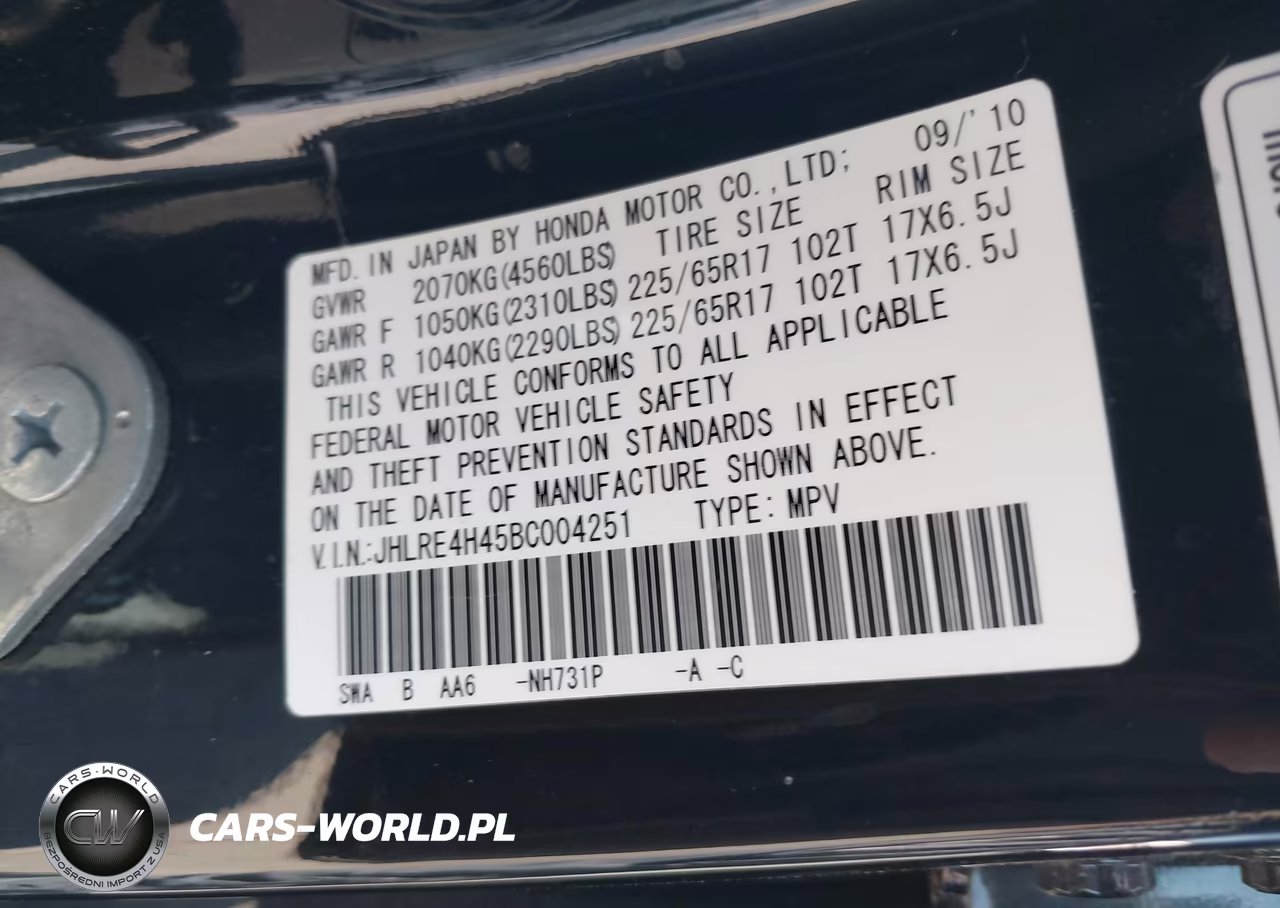 2011 Honda Cr-V Se VIN:JHLRE4H45BC004251 - 9