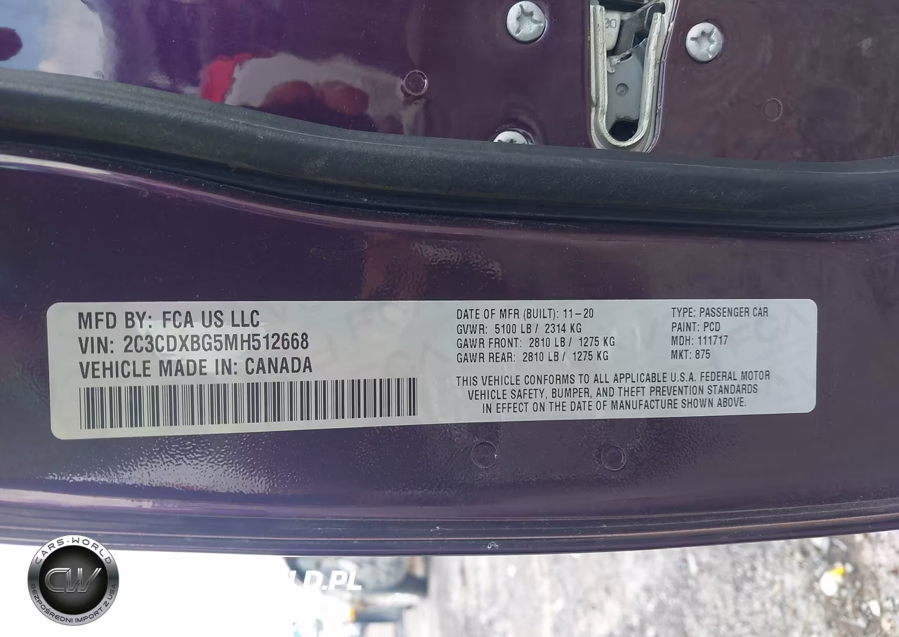 2021 Dodge Charger Sxt Rwd VIN:2C3CDXBG5MH512668 - 9