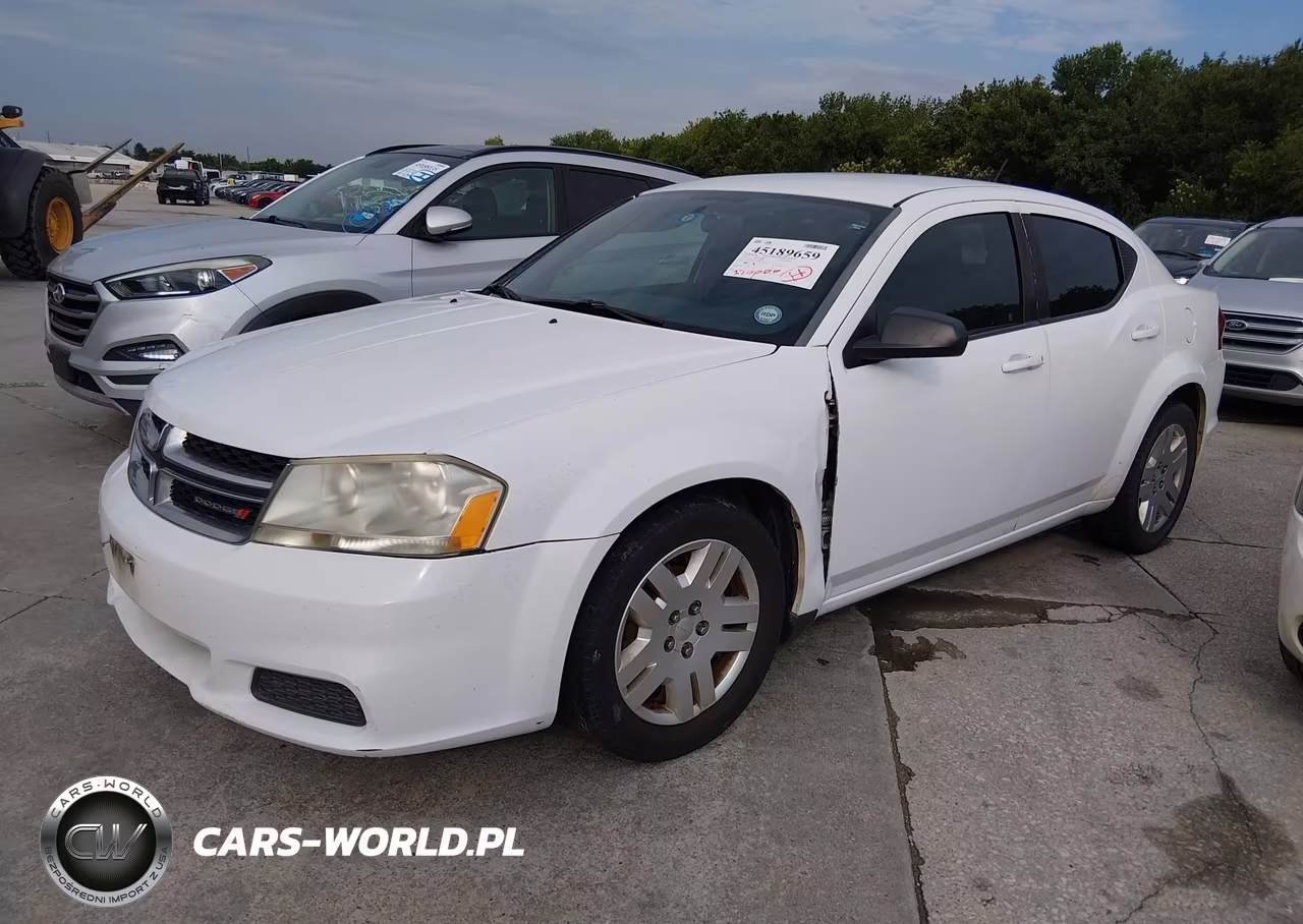 2012 Dodge Avenger Se VIN:1C3CDZAB8CN286228 - 2