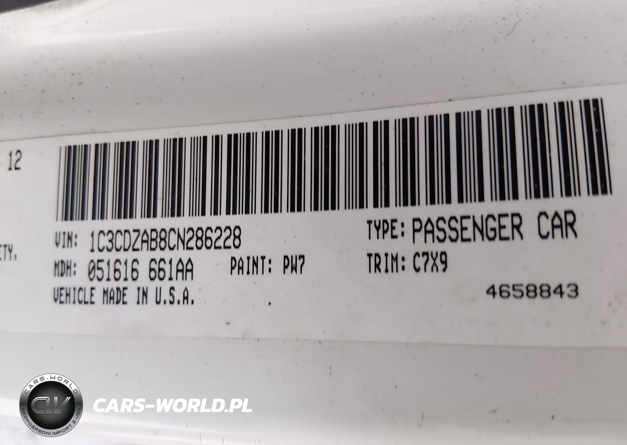 2012 Dodge Avenger Se VIN:1C3CDZAB8CN286228 - 9
