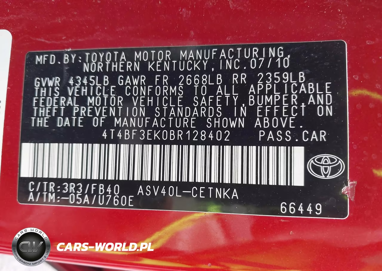2011 Toyota Camry Le VIN:4T4BF3EK0BR128402 - 9