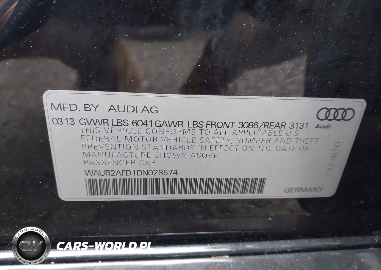 2013 Audi A8 L 4.0T VIN:WAUR2AFD1DN028574 - 9