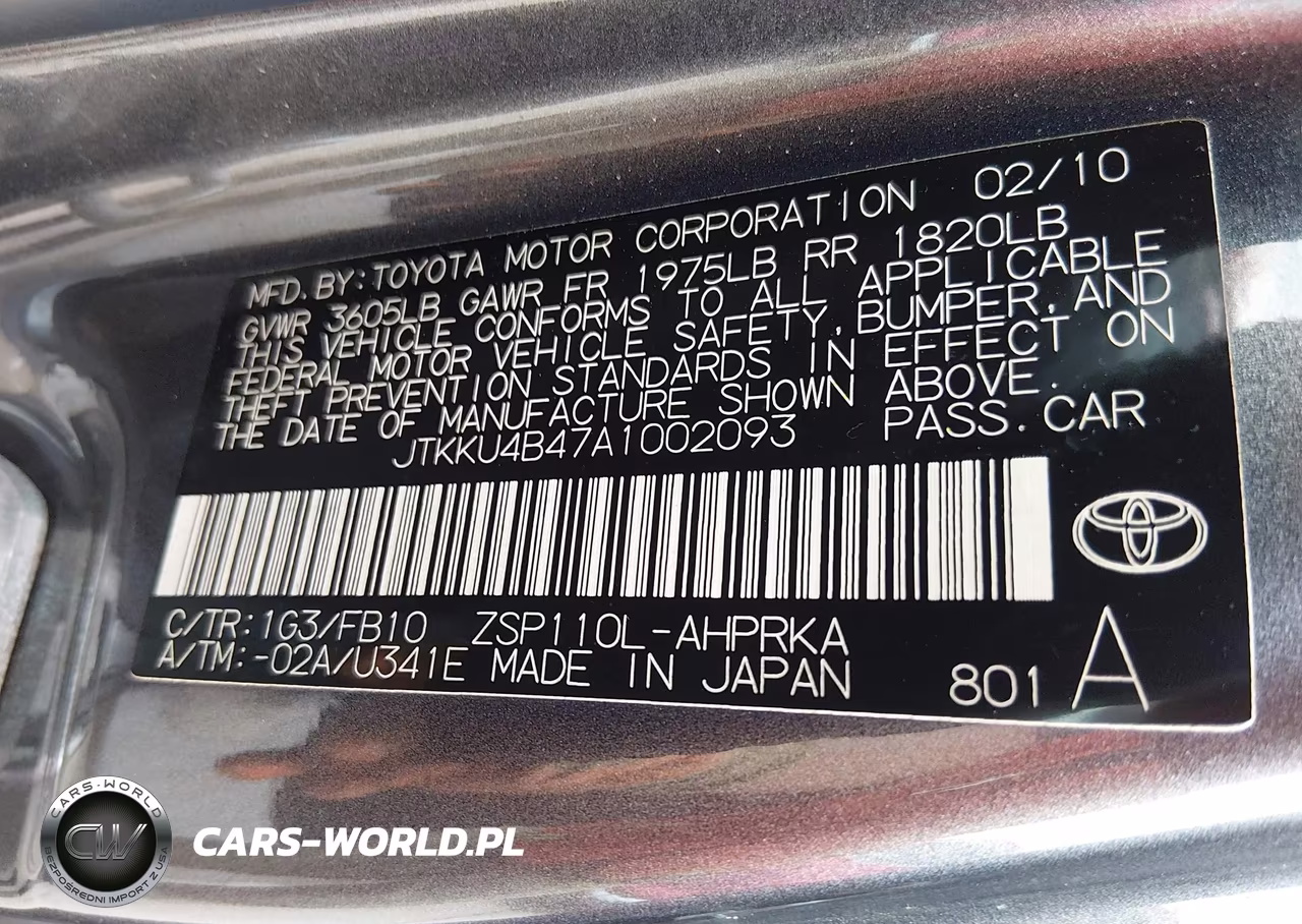 2010 Scion Xd VIN:JTKKU4B47A1002093 - 9