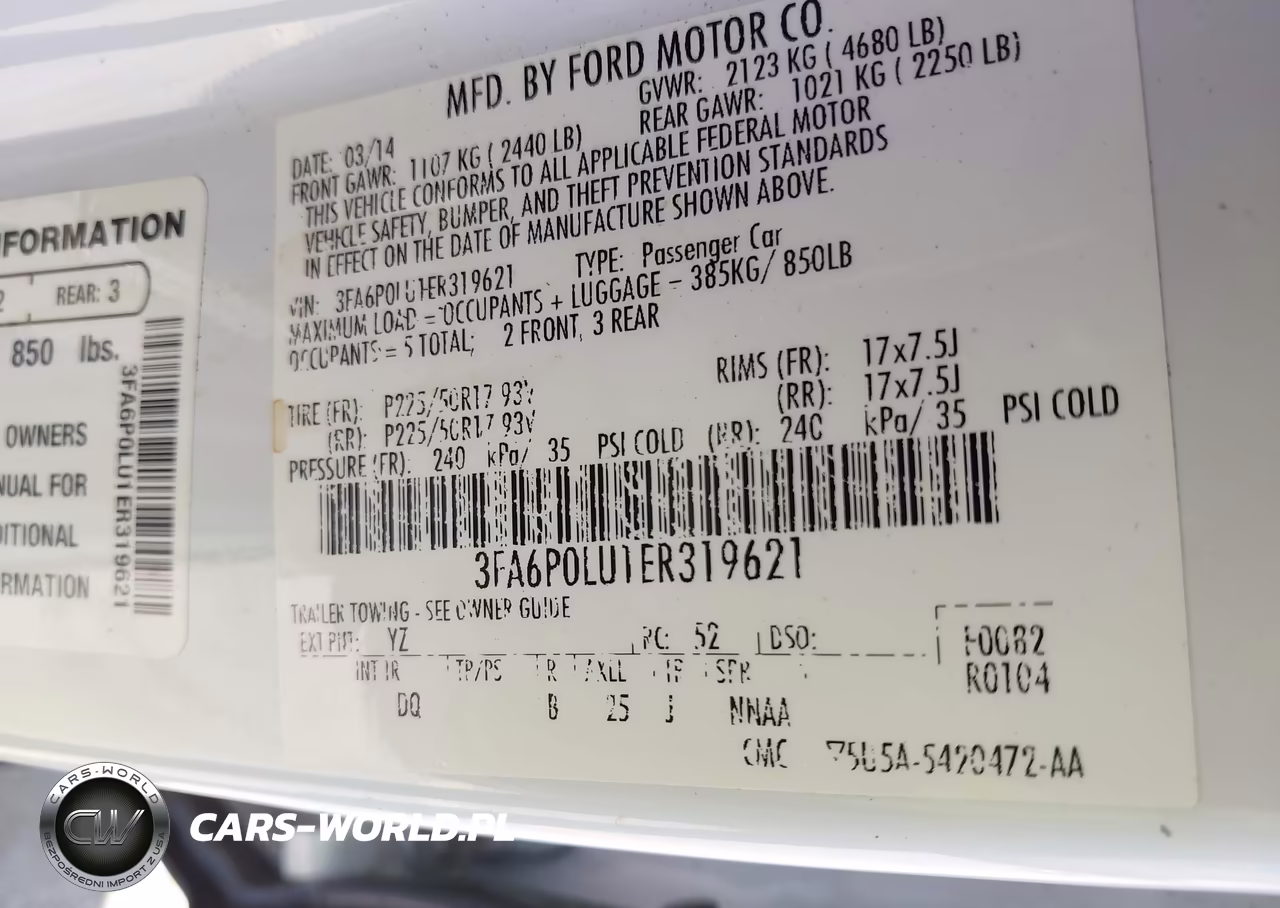 2014 Ford Fusion Hybrid Se VIN:3FA6P0LU1ER319621 - 9