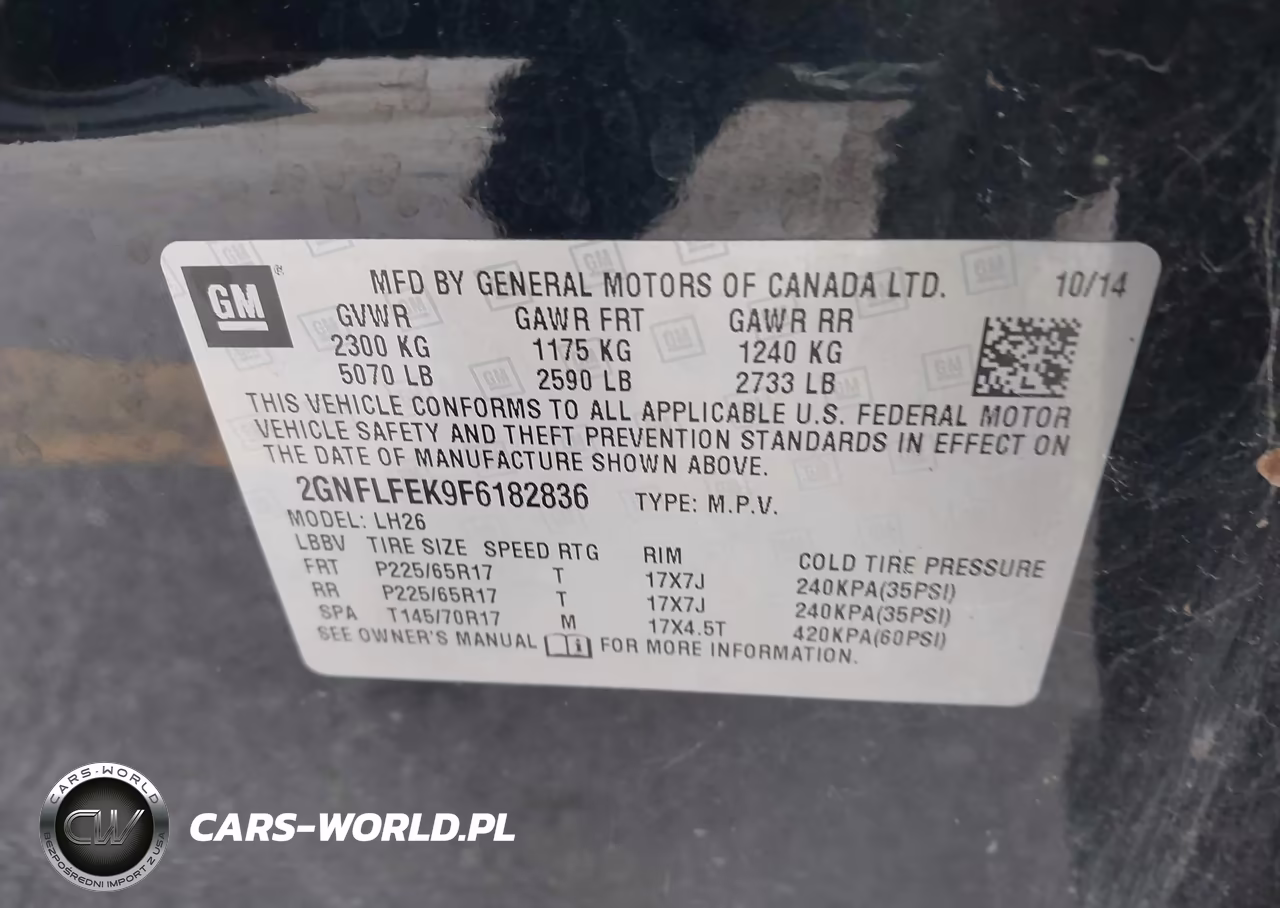 2015 Chevrolet Equinox 1Lt VIN:2GNFLFEK9F6182836 - 9