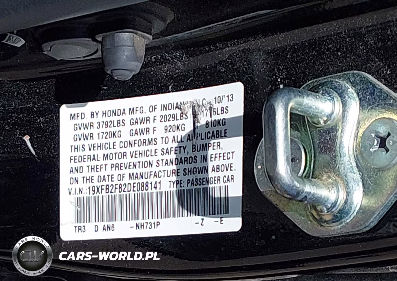 2013 Honda Civic Ex VIN:19XFB2F82DE088141 - 9