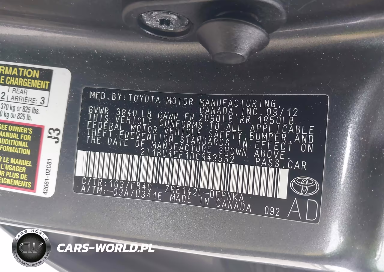 2013 Toyota Corolla Le VIN:2T1BU4EE1DC943552 - 9