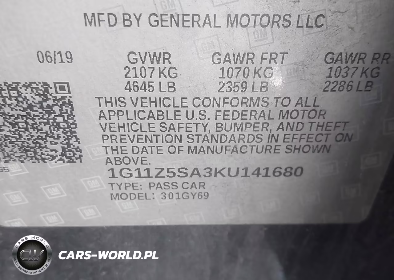 2019 Chevrolet Impala Lt VIN:1G11Z5SA3KU141680 - 9