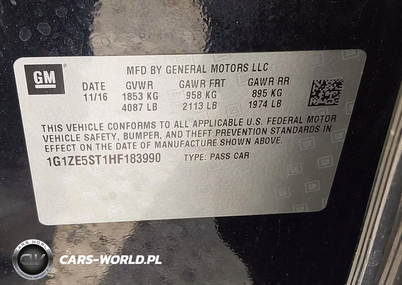 2017 Chevrolet Malibu 1Lt VIN:1G1ZE5ST1HF183990 - 9