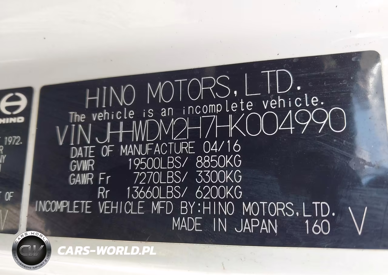 2017 Hino Xjc740-Xfc740 VIN:JHHWDM2H7HK004990 - 8