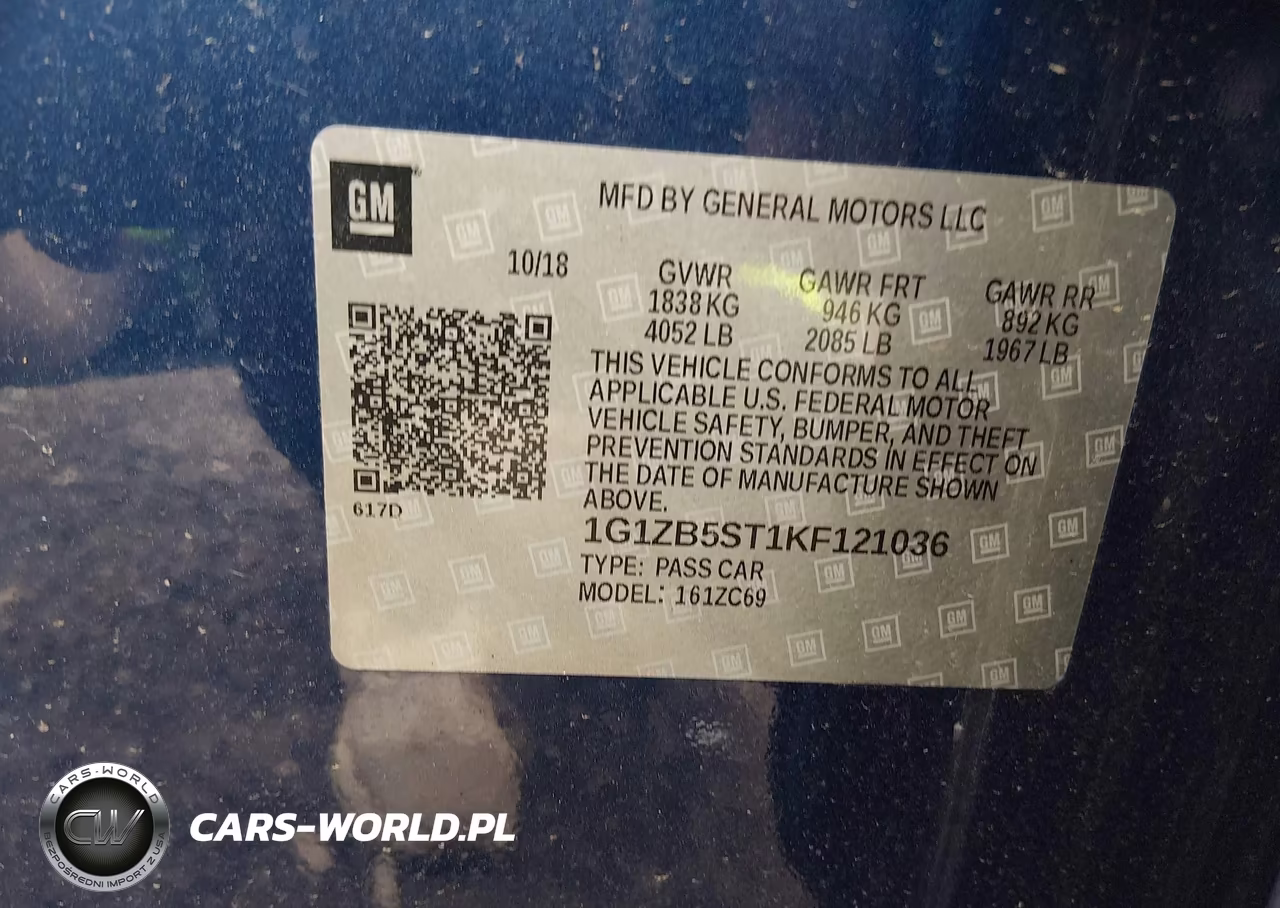 2019 Chevrolet Malibu 1Ls VIN:1G1ZB5ST1KF121036 - 9