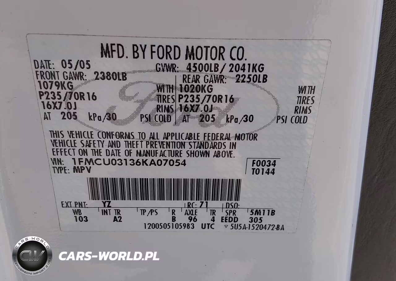 2006 Ford Escape Xlt-Xlt Sport VIN:1FMCU03136KA07054 - 9