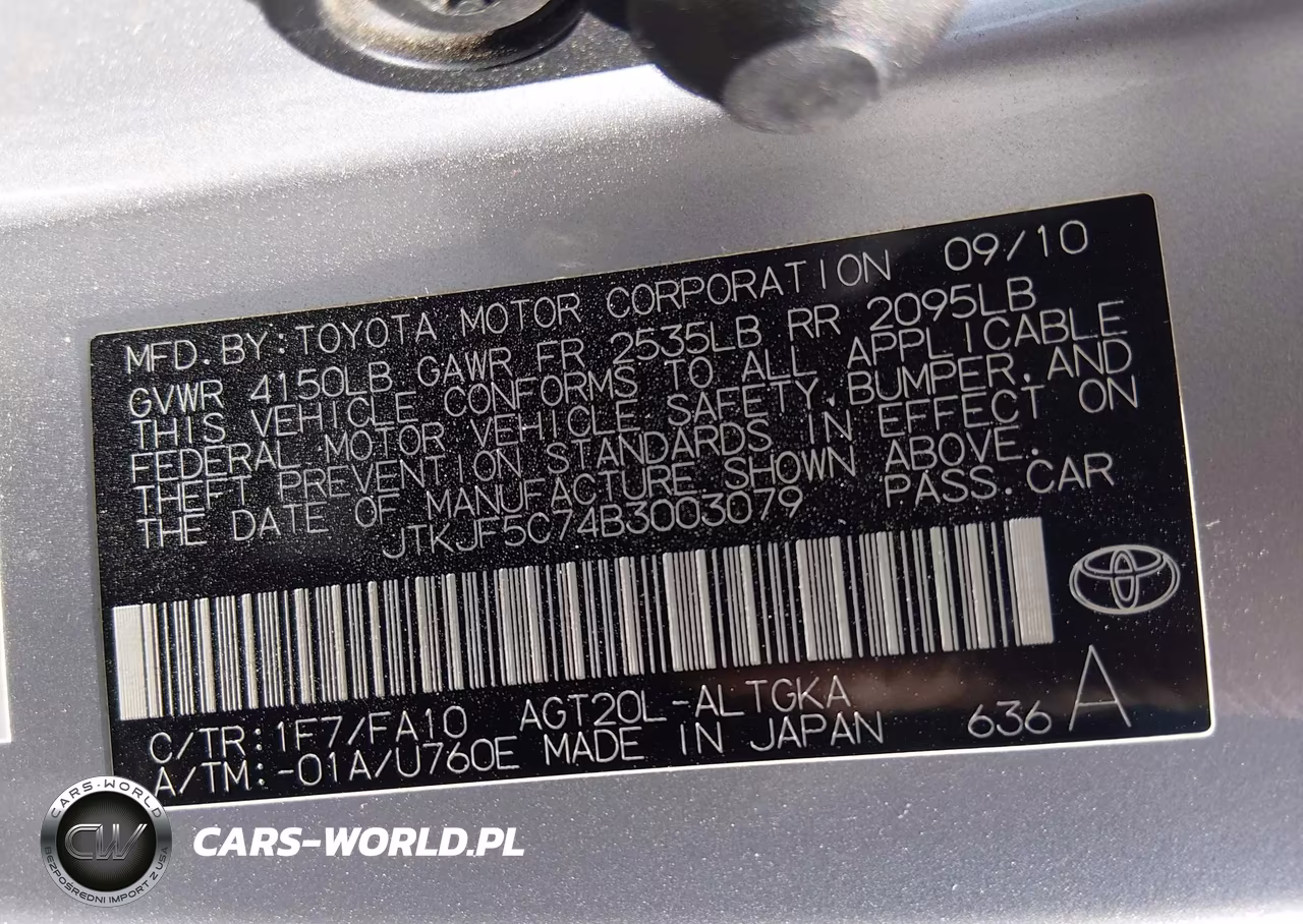 2011 Scion Tc VIN:JTKJF5C74B3003079 - 9