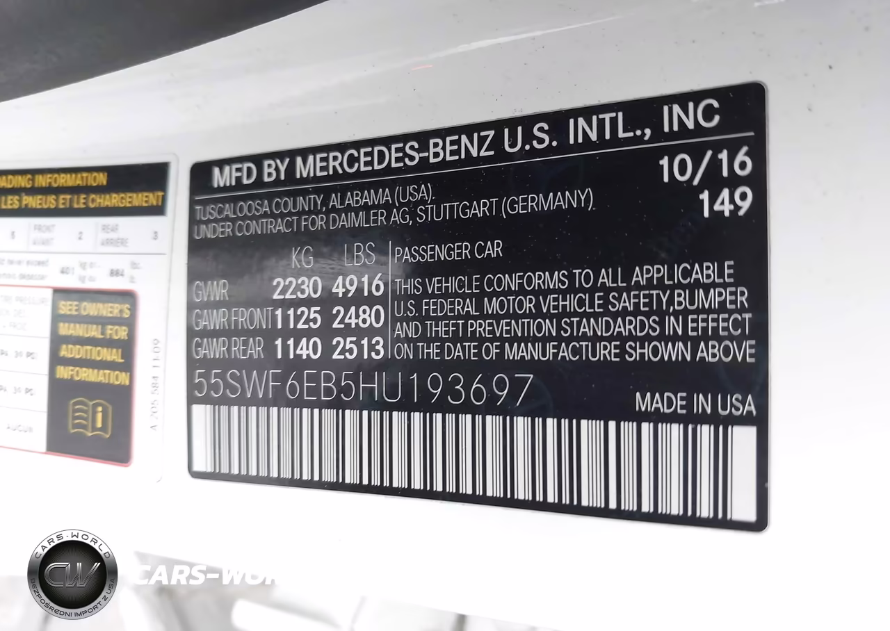 2017 Mercedes-Benz Amg C 43 4Matic VIN:55SWF6EB5HU193697 - 9