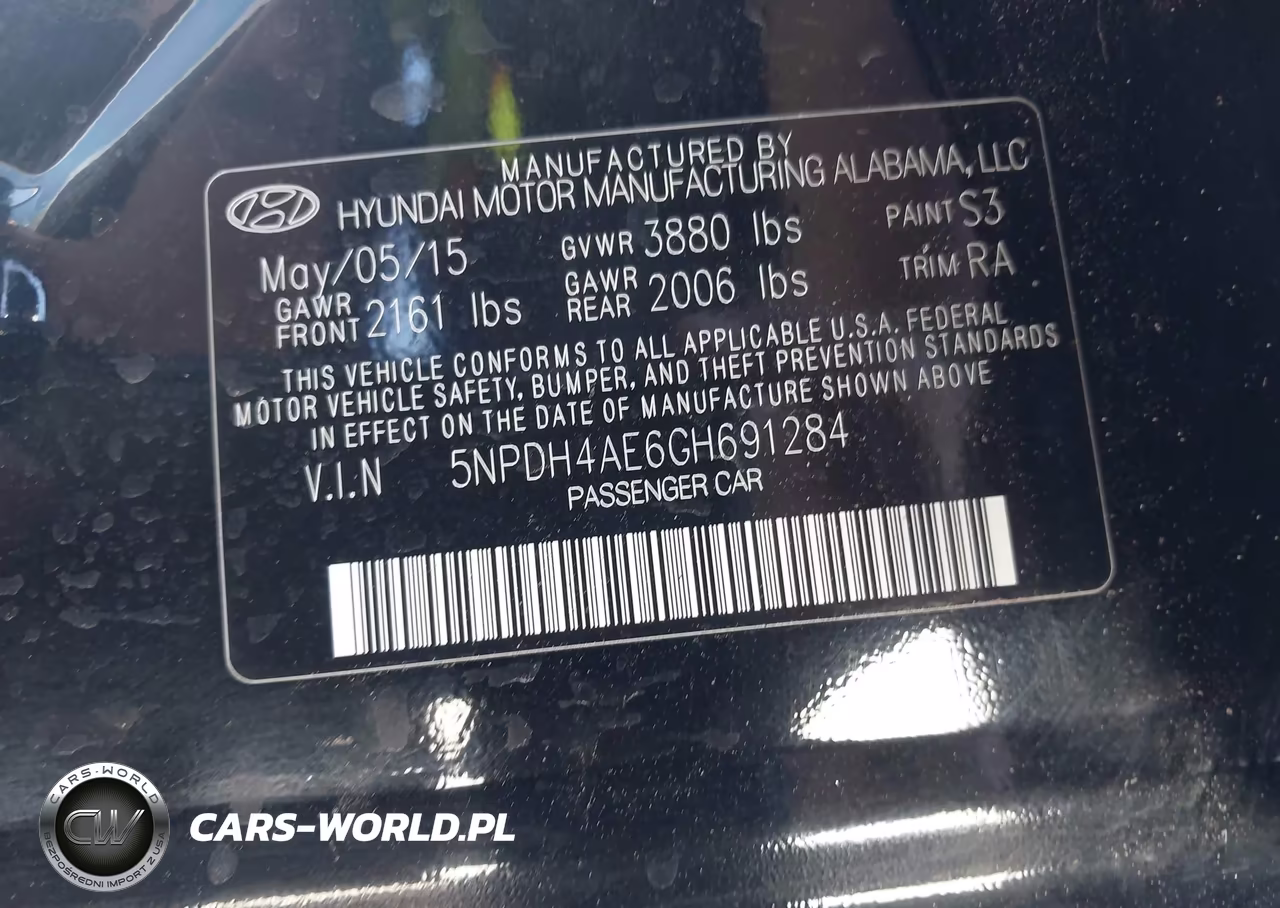 2016 Hyundai Elantra Se VIN:5NPDH4AE6GH691284 - 9