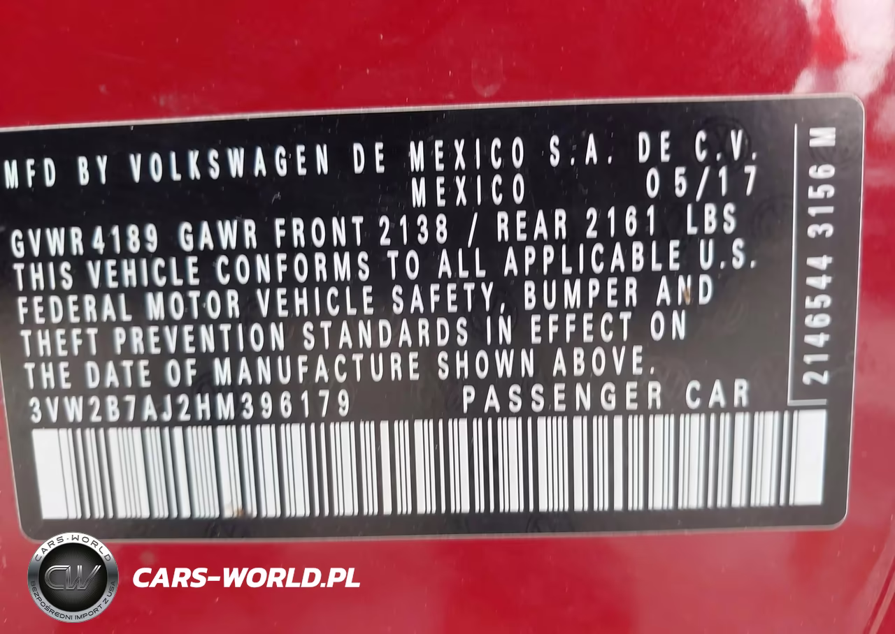 2017 Volkswagen Jetta 1.4T S VIN:3VW2B7AJ2HM396179 - 9
