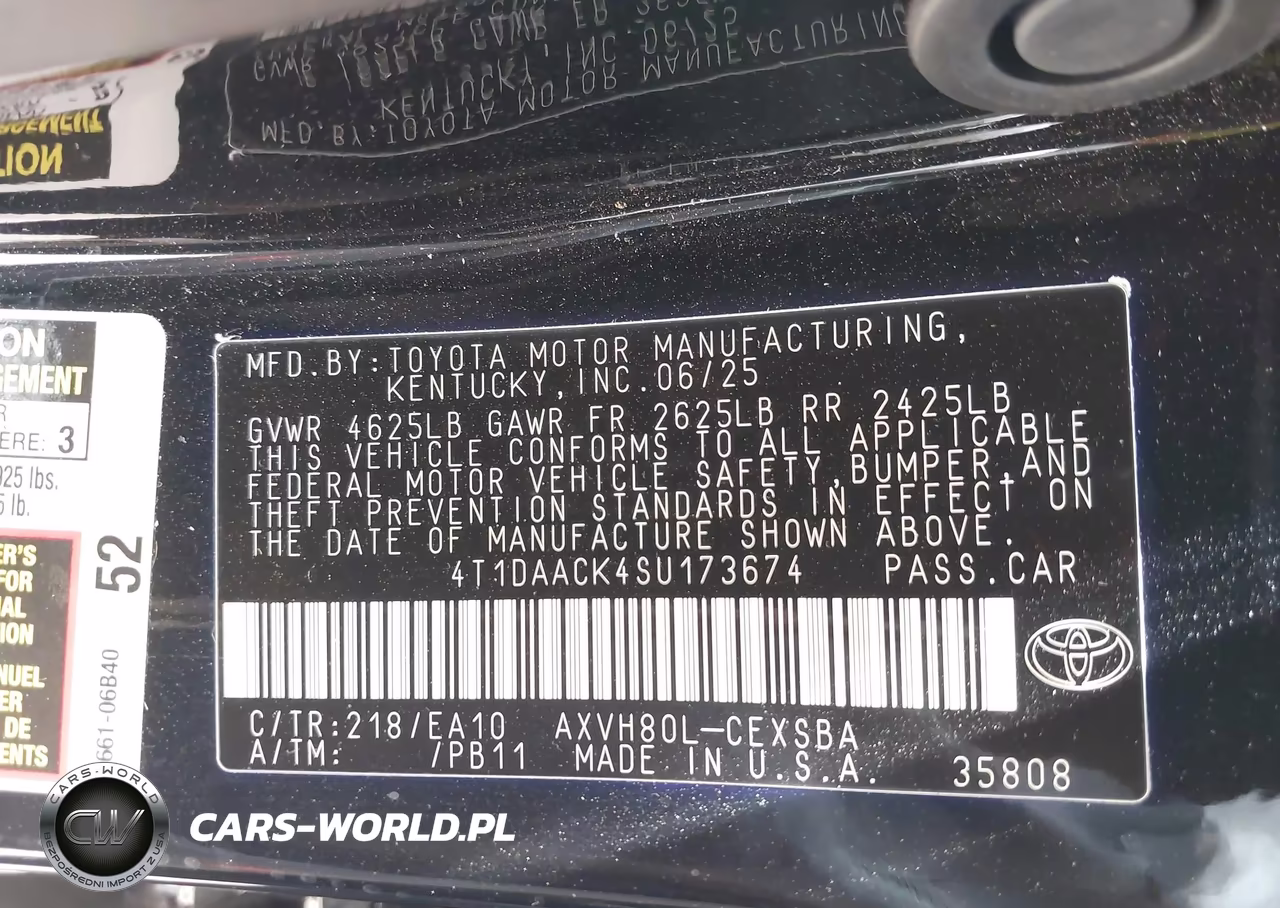 2025 Toyota Camry Se VIN:4T1DAACK4SU173674 - 9