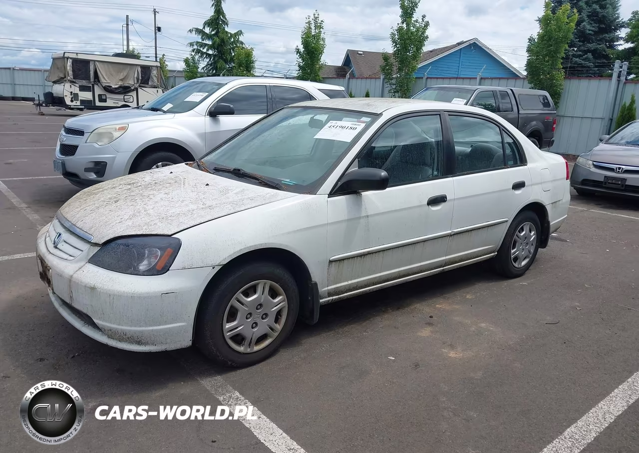 2001 Honda Civic Lx VIN:1HGES15501L021801 - 2