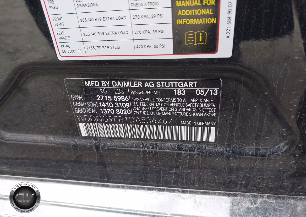 2013 Mercedes-Benz S 550 4Matic VIN:WDDNG9EB1DA536767 - 9