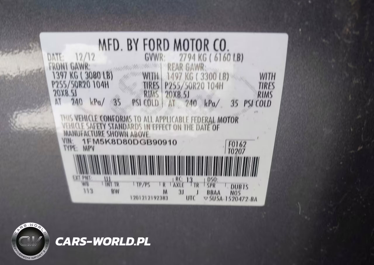 2013 Ford Explorer Xlt VIN:1FM5K8D80DGB90910 - 9