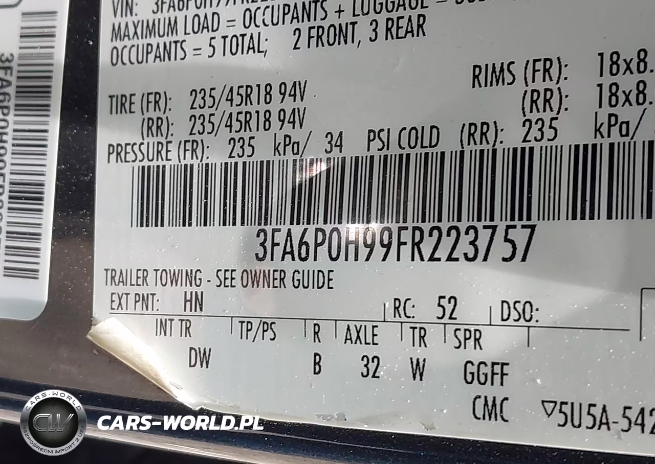 2015 Ford Fusion Se VIN:3FA6P0H99FR223757 - 9