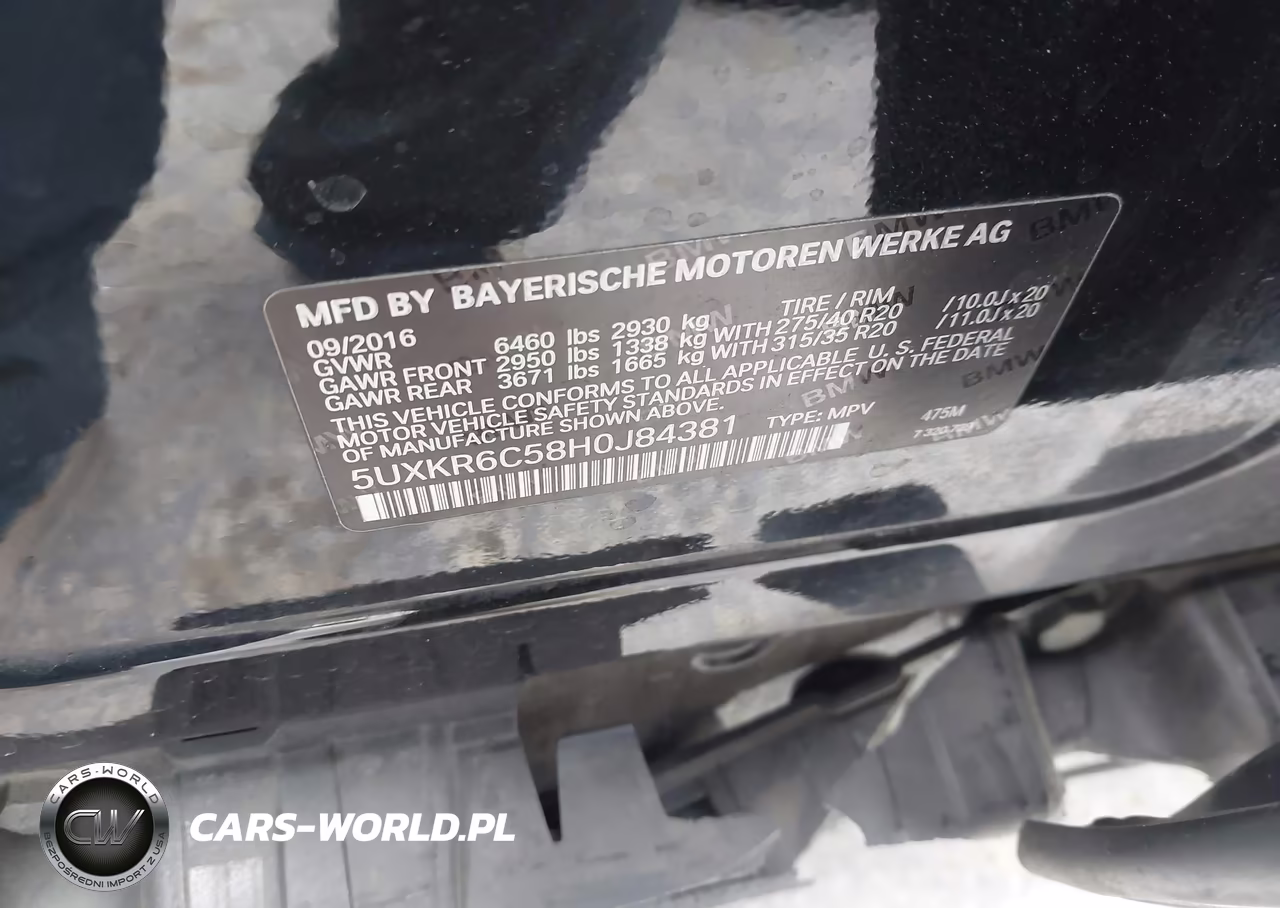 2017 BMW X5 xDrive50I VIN:5UXKR6C58H0J84381 - 9