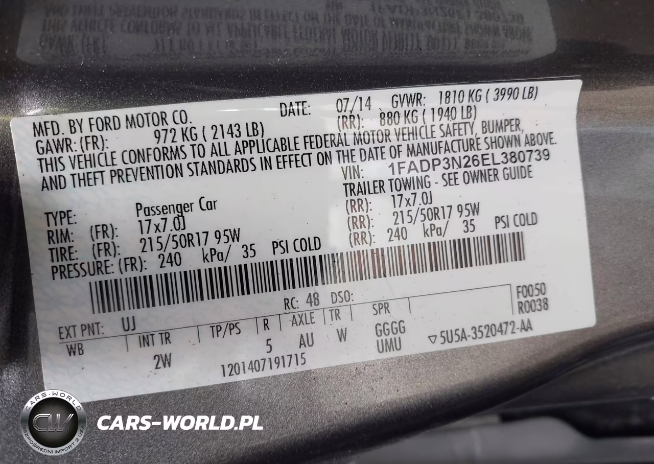 2014 Ford Focus Titanium VIN:1FADP3N26EL380739 - 9