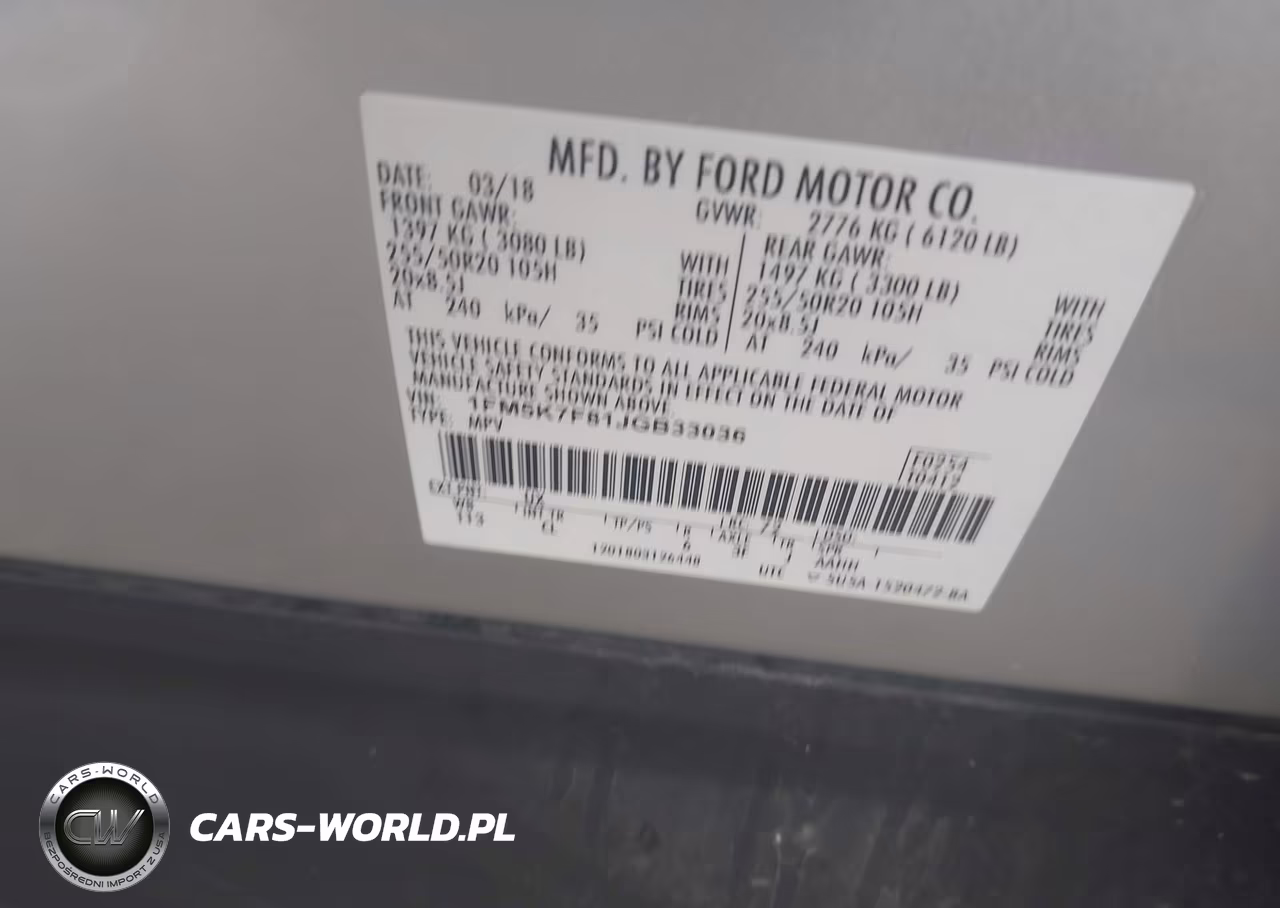 2018 Ford Explorer Limited VIN:1FM5K7F81JGB33036 - 9