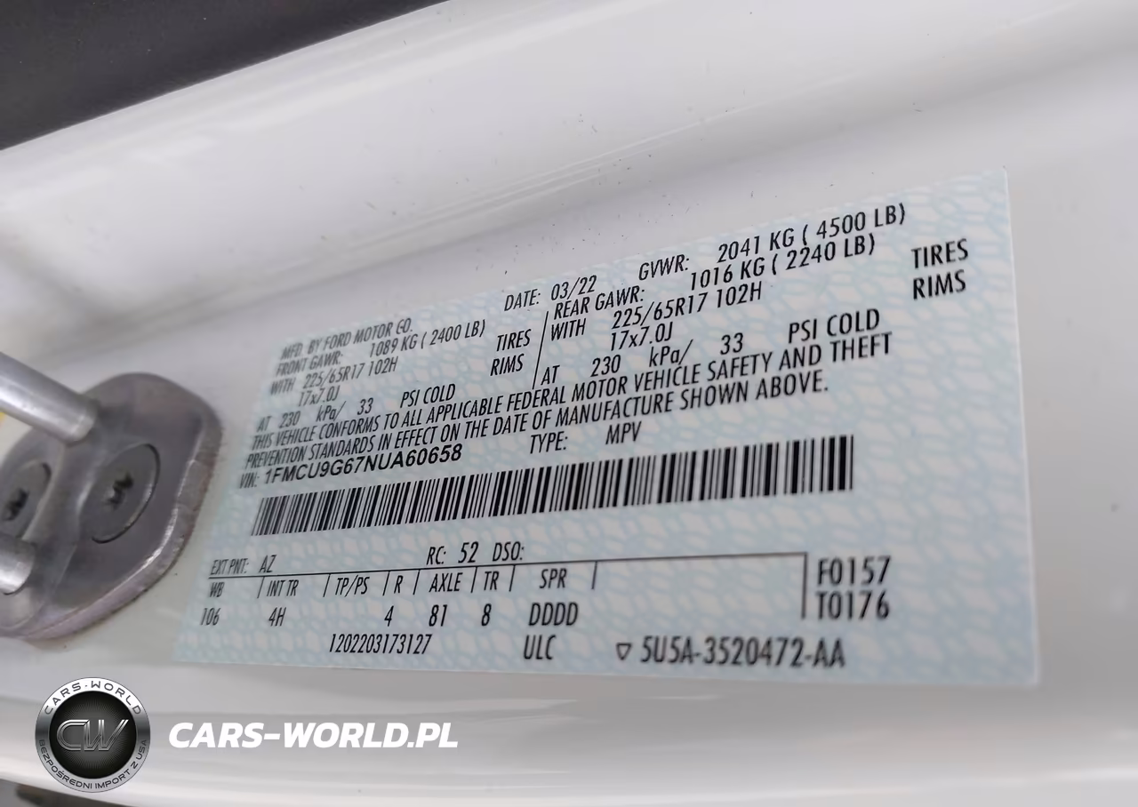 2022 Ford Escape Se VIN:1FMCU9G67NUA60658 - 9