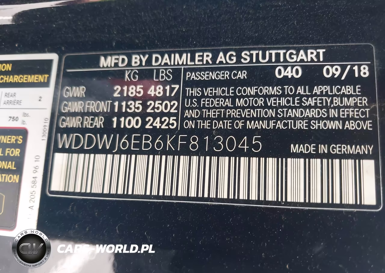 2019 Mercedes-Benz Amg C 43 4Matic VIN:WDDWJ6EB6KF813045 - 9