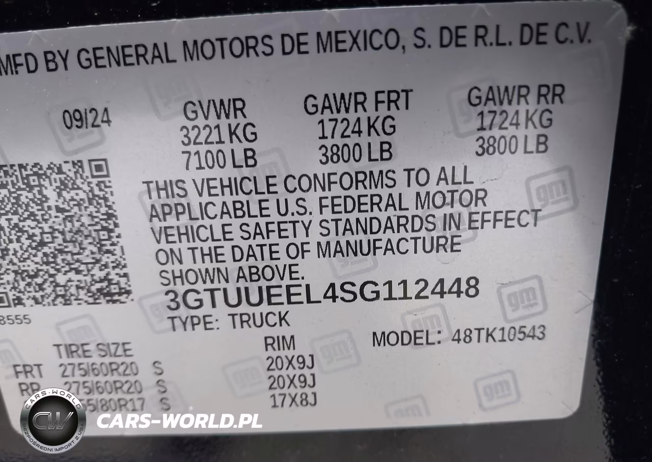 2025 GMC Sierra 1500 4Wd Short Box At4 VIN:3GTUUEEL4SG112448 - 9