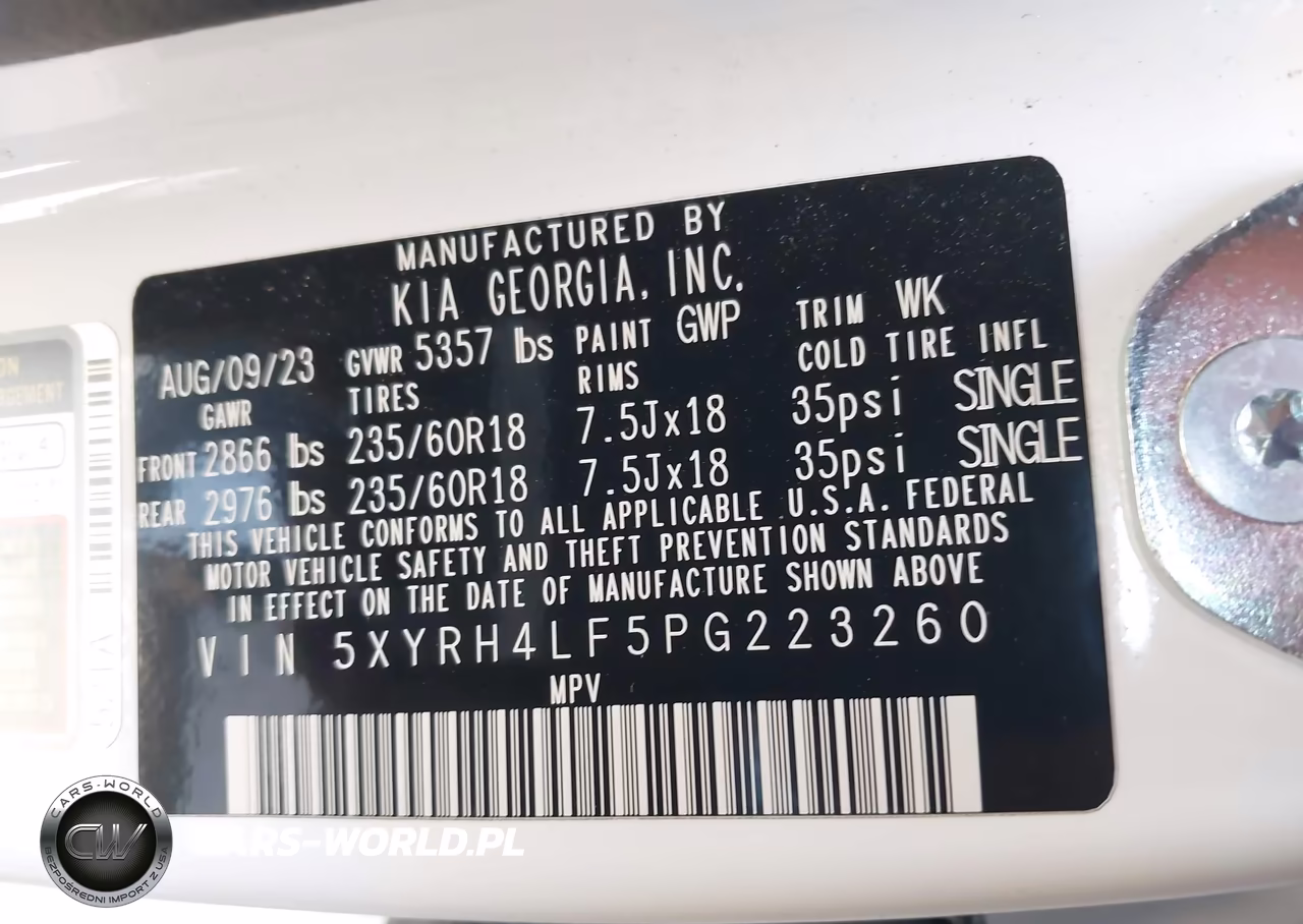2023 Kia Sorento Ex VIN:5XYRH4LF5PG223260 - 9